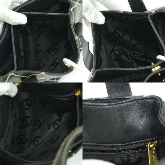 Chanel Quilted Leather Surpique Tote Black - Picture 6 of 7